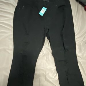 Torrid Black Ripped Jeans size 18R *with tags*